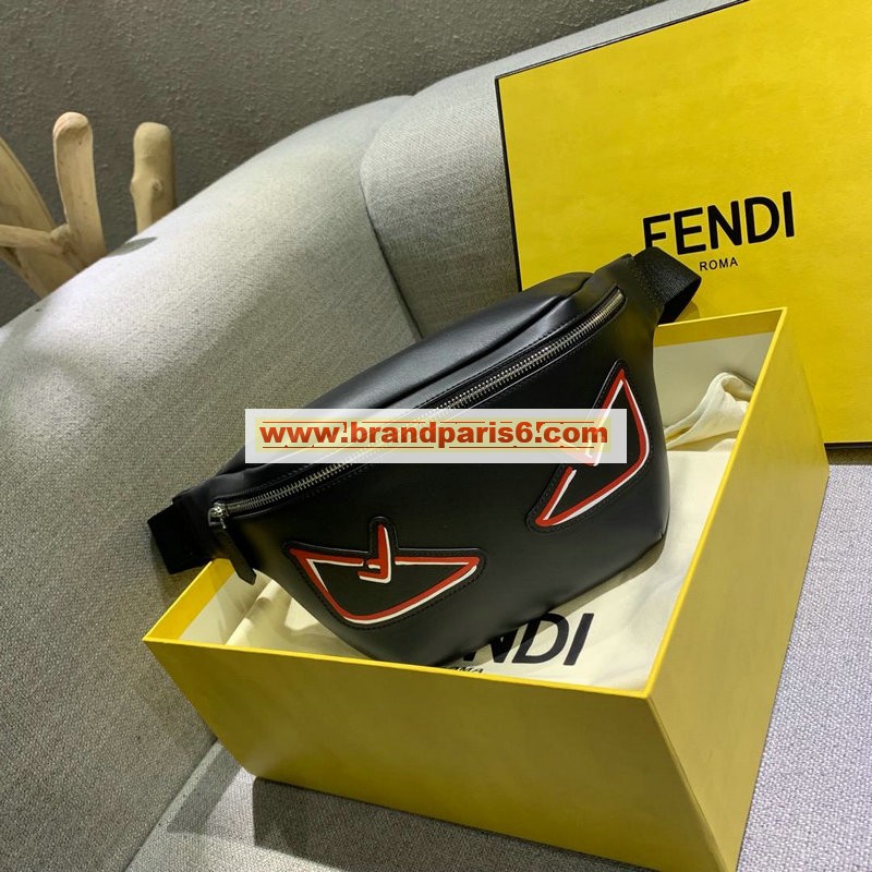 FD69003-BXN　フェンディ FENDI 2019年最新作 ベストバッグ ウェストバッグ チェストバッグ カーフスキン 黒