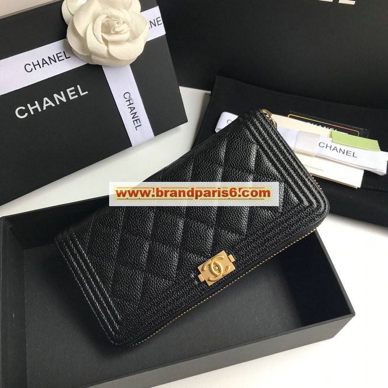 CH80288QJK-JS シャネル CHANEL 2020年最新入荷 ジッピーウォレット ファスナー長財布 ロングウォレット キャビアスキン