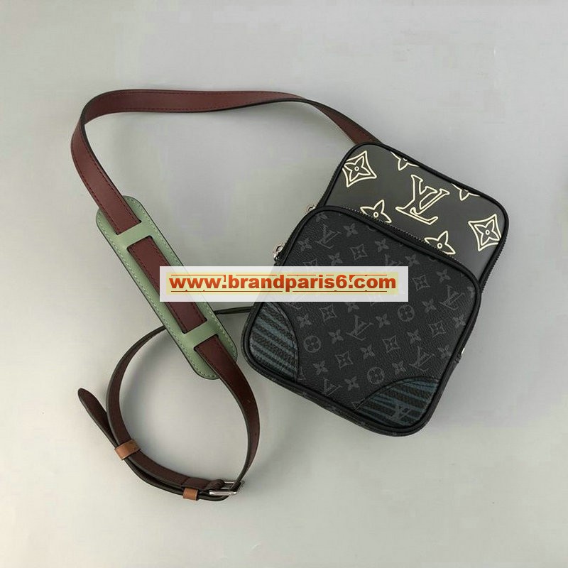 M45439-JS ルイヴィトン LOUISVUITTON 2020年最新入荷 アマゾン スリングバッグ 斜め掛け ショルダーバッグ モノグラムエクリプスキャンバス