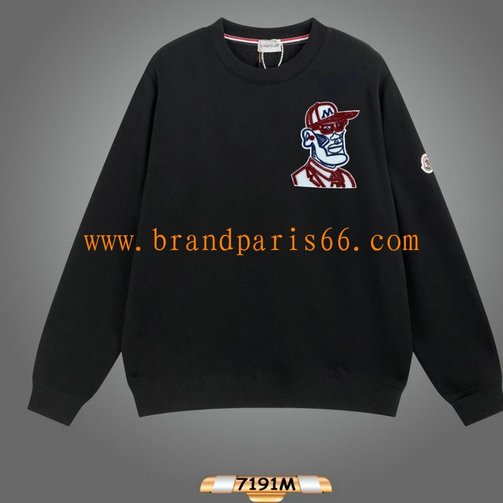 WYMC23016-MS モンクレール MONCLER 2023年秋冬最新入荷 スウェットシャツ ロングスリーブ トップス 長袖 クルーネック カジュアル 男女兼用