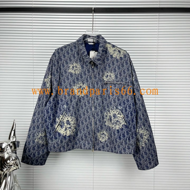 WTCD23005-MS クリスチャンディオール CHRISTIAN DIOR 2023年秋冬最新入荷 ロングスリーブ ジャケット ファスナー開閉式 トップスコート 長袖 アウターコート 男女兼用