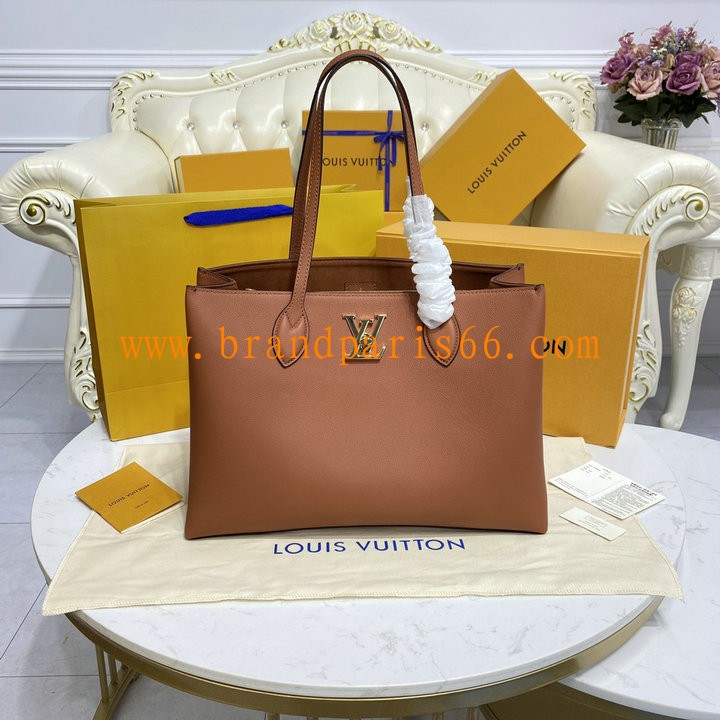 M57345J-057 ルイヴィトン LOUISVUITTON 2024年最新入荷 ロックミー ショッパー トートバッグ トップハンドルバッグ ショッピングバッグ グレインレザー