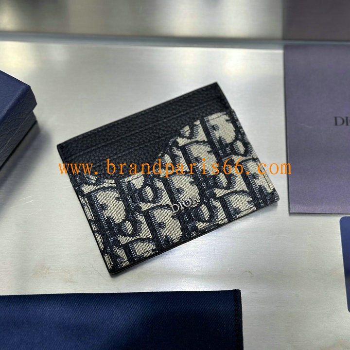 CD80062BBK-GH クリスチャンディオール CHRISTIAN DIOR 2025年新作 サドル カードケース 名刺入れ レザー メンズ