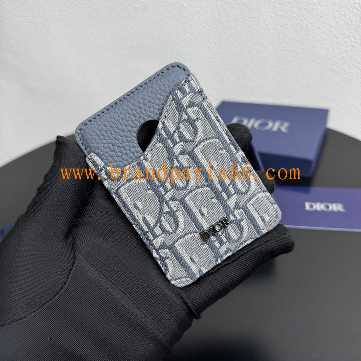 CD80092BHL-GH クリスチャンディオール CHRISTIAN DIOR 2025年新作 Saddle マグネット カードホルダー MagSafeフォンカバー オブリーク ジャカード