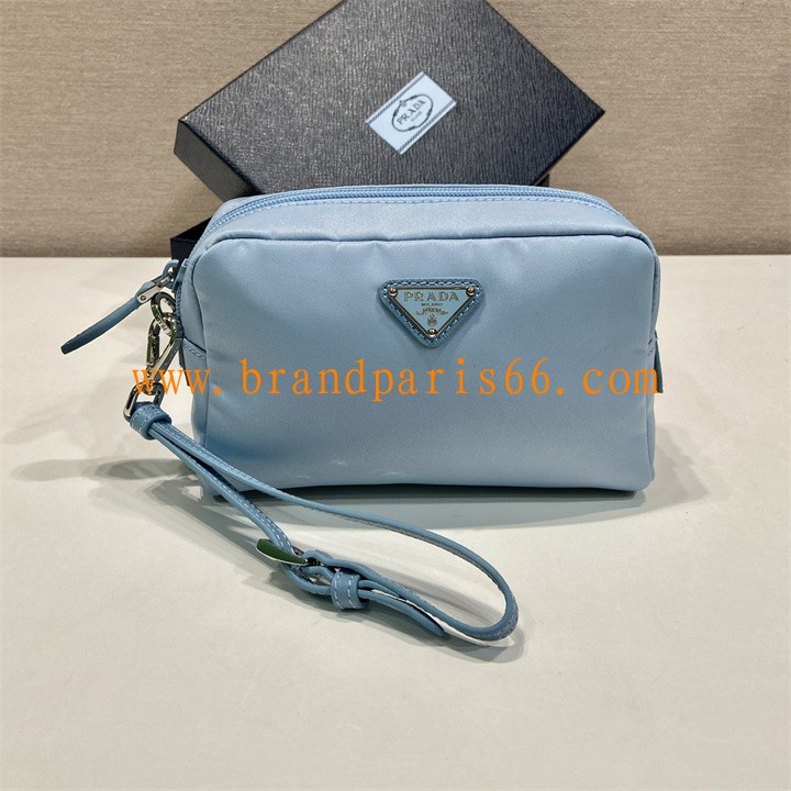 PD1NS021QL-99 プラダ PRADA 2025年新作 スモールバッグ ストラップ付き クラッチバッグ 手持ちかばん ポーチ Re-Nylon