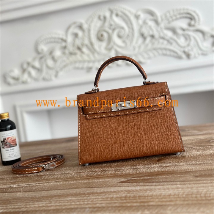 HKL19SQYZM-063 エルメス HERMES 2025年新作 ミニ ケリー トップハンドルバッグ トートバッグ 2way ショルダーバッグ エプソン