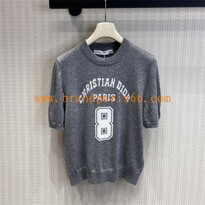 MDCD26012-XG クリスチャンディオール CHRISTIAN DIOR 2026年新作 ショートスリーブ ウール ニット セーター クルーネック レディース