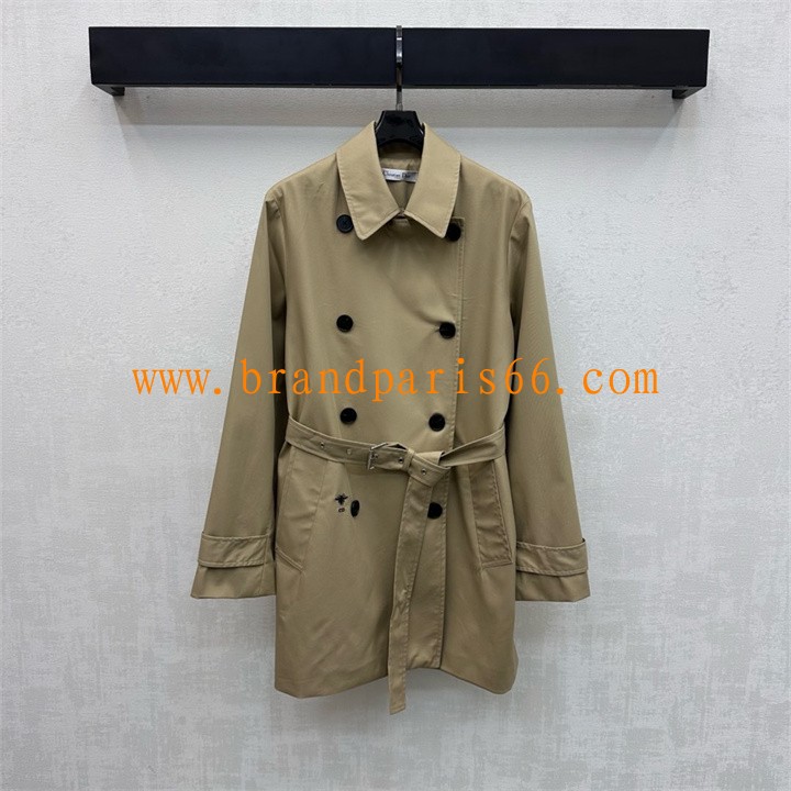 WTCD26002D-XG クリスチャンディオール CHRISTIAN DIOR 2026年新作 ロングスリーブ ミディアム トレンチコート トップスコート カジュアル レディース
