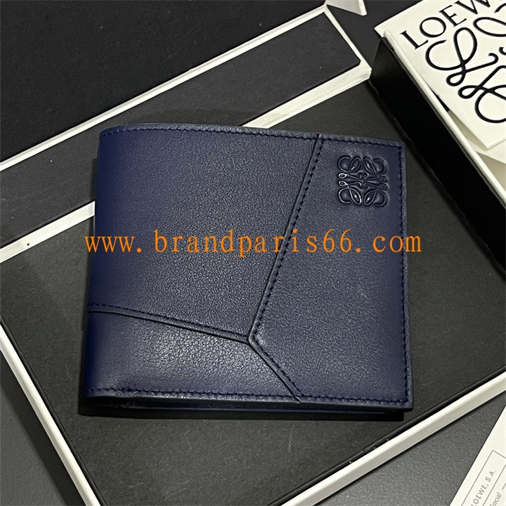 LE3801QSL-99 ロエベ LOEWE 2026年 パズル バイフォールド ウォレット 二つ折り 短財布 カード入れ レザー