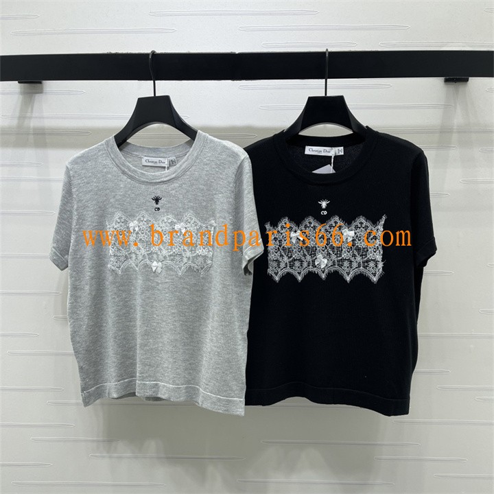 MDCD26014-XG クリスチャンディオール CHRISTIAN DIOR 2026年 ショートスリーブ ニット セーター 半袖 レディース クルーネック
