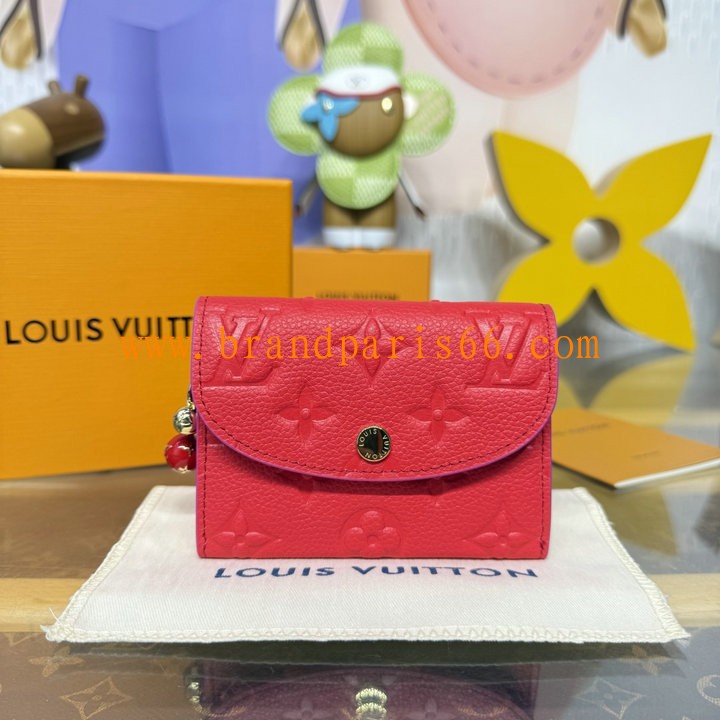 M28989-057 ルイヴィトン LOUISVUITTON 2026年 ポルトモネ ロザリ フラップウォレット 小銭入れ モノグラム アンプラント レザー
