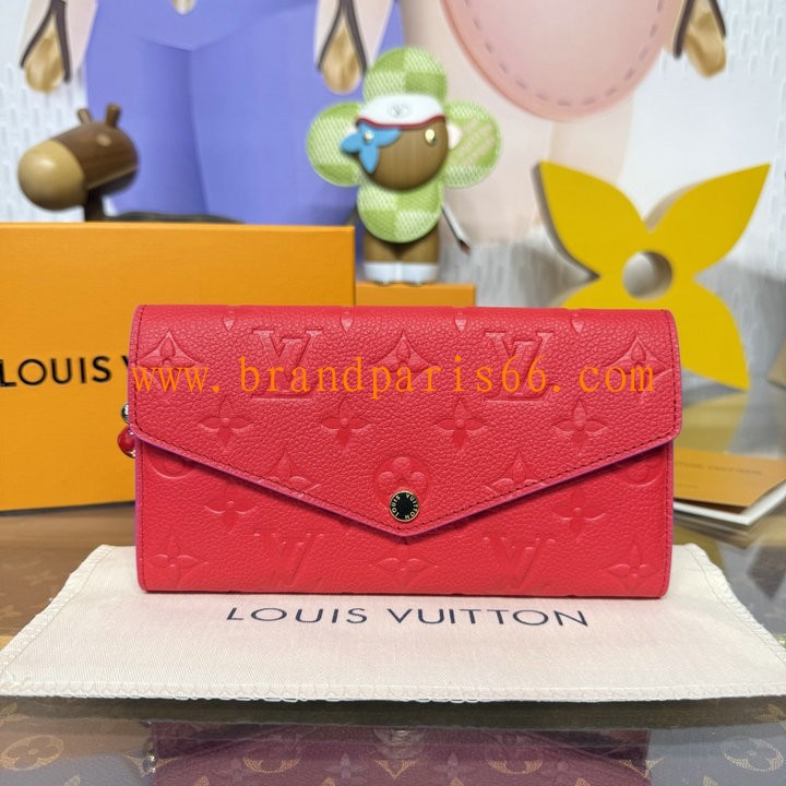 M29465R-057 ルイヴィトン LOUISVUITTON 2026年 ポルトフォイユ サラ フラップウォレット 小銭入れ モノグラム アンプラント レザー