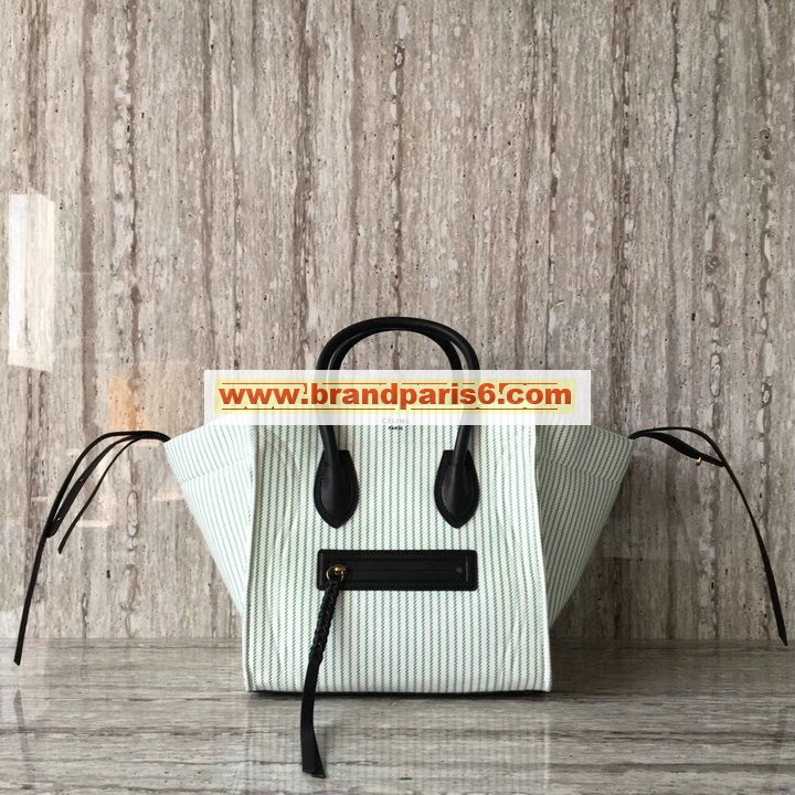 CE9901-5TL-DD　セリーヌ CELINE 2018年最新作 ラゲージ ラゲージ ファントム ハンドバッグ レディース トートバッグ ストライプ キャンパス
