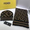 FDM18008-CT　FENDI フェンディ 2018/2019年最新作 帽子 マフラー 2セット  カシミヤ 冬 防寒