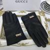 GGM18037-CT　GUCCI グッチ 2018/2019年最新作 手袋 レディース グローブ 冬 防寒 カーフレザー 黒