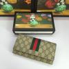 GG408830-057　GUCCI グッチ 2018/2019年最新作 supreme スプリーム 二つ折り長財布 ロングウォレット  黒