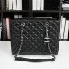 CH4864-JS　CHANEL シャネル 2019年最新入荷 ラージ ショッピングバッグ ショルダーバッグ レディース ラムスキン 黒