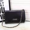 CHB19002-JS　CHANEL シャネル 2019年最新入荷 フラップ バッグ 2way ショルダーバッグ 斜め掛け ムスキン レディース 通勤 黒