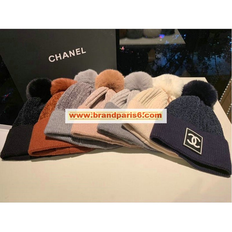 CHM18026-CT　CHANEL シャネル 2018/2019年最新作 帽子 ファー ウール  キャップ 冬 防寒