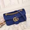 GG443497L-99　GUCCI グッチ 2019年最新入荷 GGマーモント 斜め掛け ョルダーバッグ レディースかばん スエード