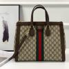 GG524537-99　GUCCI グッチ 2019年最新入荷 オフィディア GG ミディアム トップハンドルバッグ 2way ショルダーバッグ トートバッグ キャンパス レザー