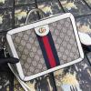 GG550622B-99　GUCCI グッチ 2019年最新入荷  オフィディア GG トップハンドルバッグ トートバッグ ショルダーバッグ キャンパス レザー 白