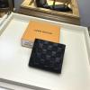 N63334-99　ルイヴィトン LOUISVUITTON 2019年最新入荷 ポルトフォイユ マルコ NM 二つ折り短財布 コインケース付き ダミエ アンフィニ ノワール 黒