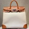 HBK40BBF-050　エルメス HERMES 2019年最新入荷 バーキン 40 トートバッグ ハンドバッグ レディース メンズ 通勤 ビジネス swift スイフト カウボーイ布