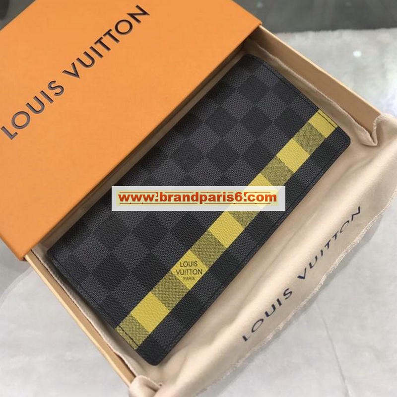 N60089-99　ルイヴィトン LOUISVUITTON 2019年最新入荷 二つ折り長財布 ダミエグラフィット ストライプ 黒