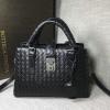 BOV7453YBK-QJ　ボッテガヴェネタ BOTTEGAVENETA 2019年最新入荷 イントレチャート カーフ ベビー ローマバッグ ハンドバッグ 2way ショルダーバッグ ラムスキン 黒