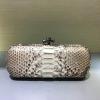 BOV8651SDQB-QJ　ボッテガヴェネタ BOTTEGAVENETA 2019年最新入荷 イントレチャート インペロ アイヤーズ ストレッチ ノット 手持ちかばん 蛇柄