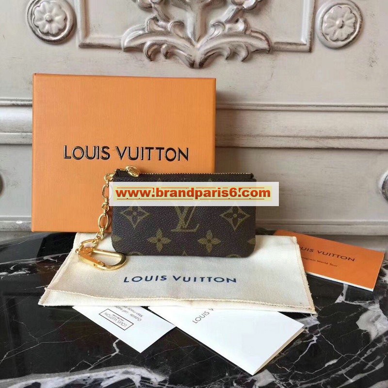 M62650-057　ルイヴィトン LOUISVUITTON 2019年最新入荷 ポシェット クレ チェーン付き 小銭入れ 財布 コインケース モノグラムキャンパス