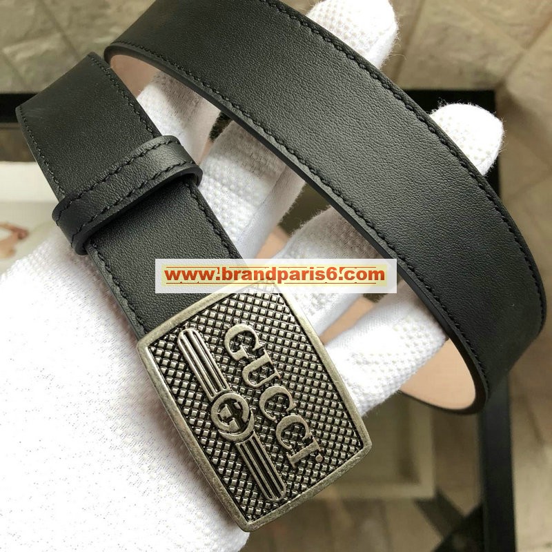 GG414516F-057　グッチ GUCCI 2019年最新入荷 ベルト レザー ロゴ クレスト バックル カーフスキン 幅3.5