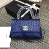 CH93050TJ-JS　CHANEL シャネル 2019年最新入荷 スモール トップハンドル フラップ バッグ 2way ショルダーバッグ オーストリッチ柄 レディース 通勤 