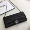 CH6814VK-JS　CHANEL シャネル 2019年最新入荷 チェーンウォレット 手持ちかばん クラッチバッグ ラムスキン 黒 