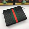 GG475316P-057　GUCCI グッチ 2019年最新入荷  手持ちかばん  ポーチ メンズ クラッチバッグ カーフスキン 黒