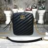GG550155-057　グッチ GUCCI 2019年最新入荷 GGマーモント ショルダーバッグ 斜め掛け レディース チェーンバッグ ミニ カーフスキン 