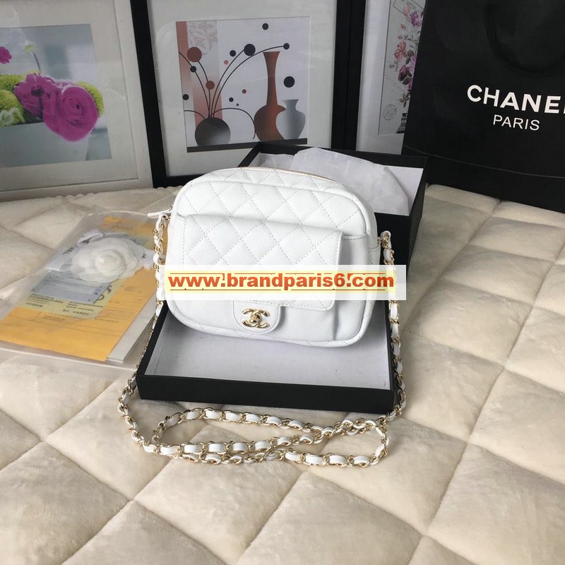 CH0006-CC　シャネル CHANEL 2019年最新入荷 斜めがけ ショルダーバッグ カメラケース キャビアスキン