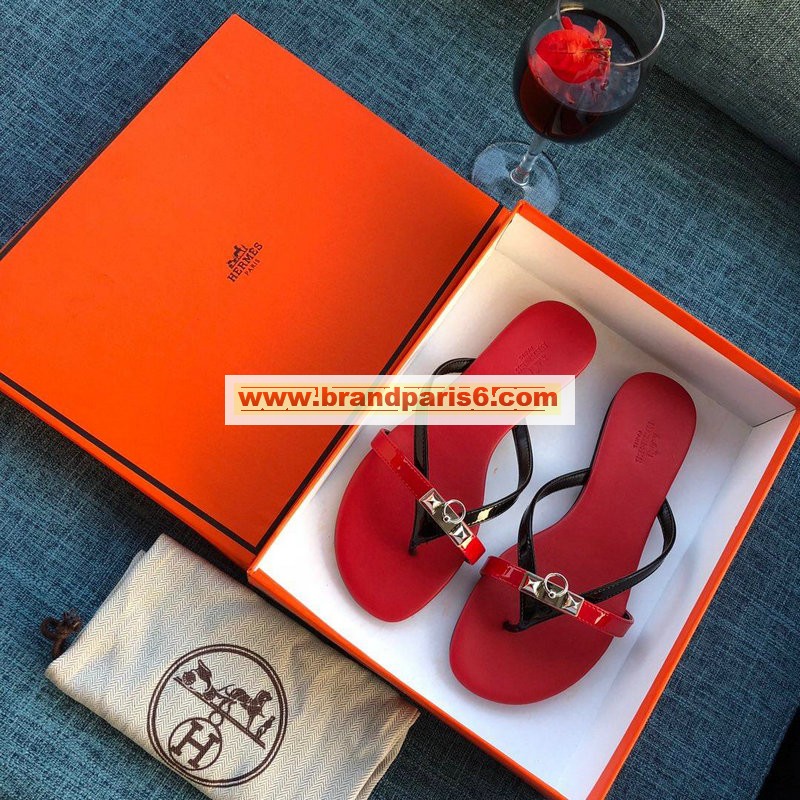 HEJ19007-26　エルメス HERMES 2019年最新入荷 サンダル フリップフロップ サマーサンダル フラットシューズ レディース 靴 レザー