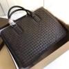 BOV194669-aj　ボッテガヴェネタ BOTTEGAVENETA 2019年最新入荷 イントレチャート ブリーフケース ビジネスバッグ メンズ トートバッグ 2way ショルダーバッグ カーフスキン 黒 