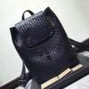 BOV407093H-aj　ボッテガヴェネタ BOTTEGAVENETA 2019年最新入荷 イントレチャート バックパック フラップ リュックサック メンズ リュック 通勤 通学 カーフスキン 黒