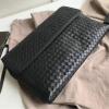 BOV430616-aj　ボッテガヴェネタ BOTTEGAVENETA 2019年最新入荷 イントレチャート VN ドキュメントケース 手持ちかばん メンズ カーフスキン 黒