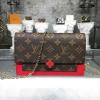 M67404R-057　ルイヴィトン LOUISVUITTON 2019年最新入荷 ポルトフォイユ フロール チェーンウォレット ショルダーバッグ モノグラムキャンパス