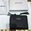 BAS19004-GH　バレンシアガ BALENCIAGA 2019年最新入荷 ペーパー コンチネンタル ジップアラウンド ショートウォレット ファスナー短財布 小銭入れ 黒