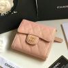 CH82288QC-CC　CHANEL シャネル 2019年最新作 三つ折短財布 ショートウォレット 小銭入れ カードケース グレインド カーフスキン