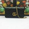 GG488427P-057　グッチ GUCCI 2019年最新入荷 GGマーモント フラップバッグ ショルダーバッグ カーフスキン ハート ミニバッグ