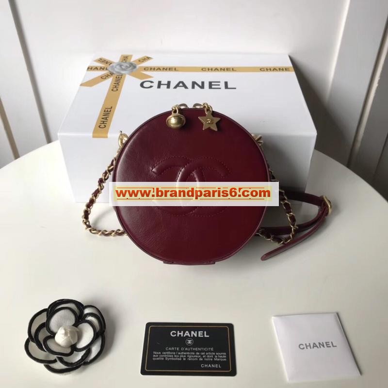 CH0075Q-JS　シャネル CHANEL 2019年最新入荷 スモール ラウンドバッグ 斜め掛け ショルダーバッグ レディースかばん カーフスキン