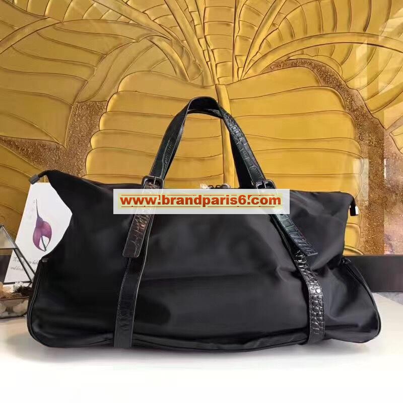 BOV244901-aj　ボッテガヴェネタ BOTTEGAVENETA 2019年最新入荷 トラベルバッグ ダッフルバッグ トートバッグ ナイロン 旅行かばん ビジネス 出張 黒