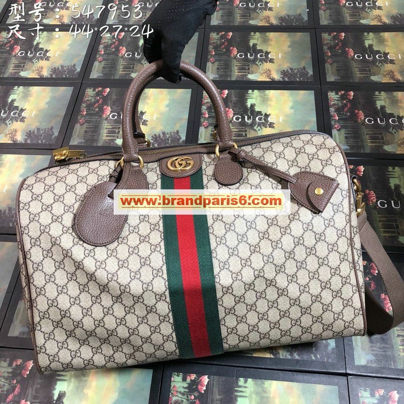 GG547953-057　グッチ GUCCI 2019年夏最新作 オフィディア GG ミディアム キャリーオン ダッフルバッグ 旅行かばん ボストンバッグ