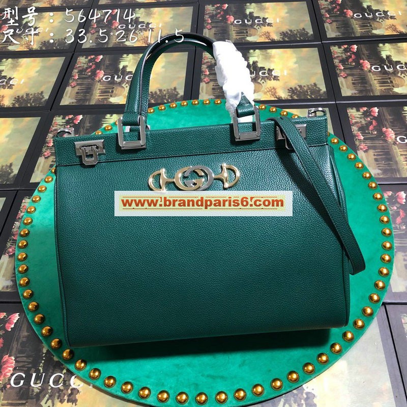 GG564714-057　グッチ GUCCI 2019年最新入荷 ズゥミ ミディアム トップハンドルバッグ トートバッグ レザー